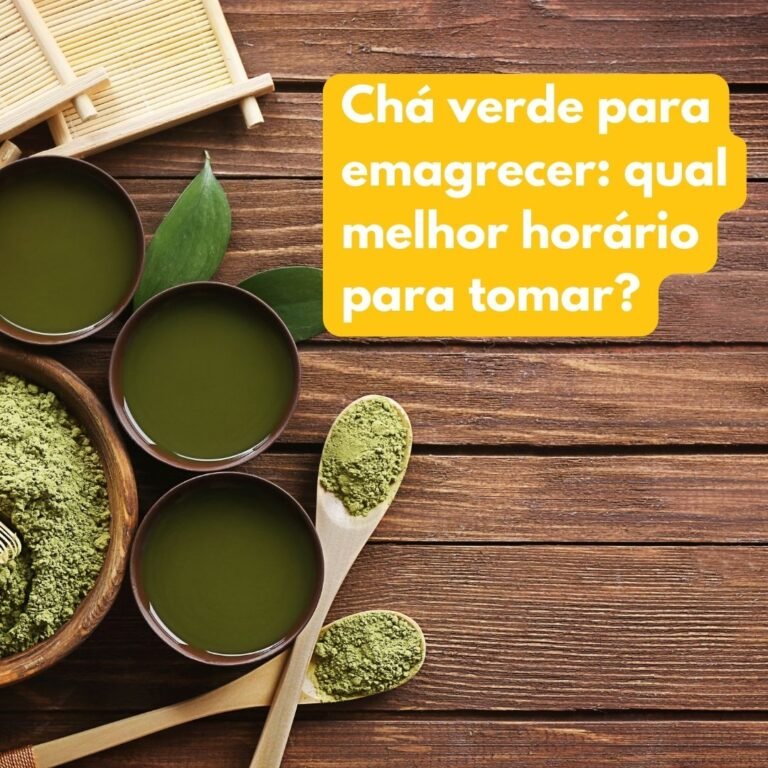 Qual o horário que devo tomar chá verde para emagrecer?