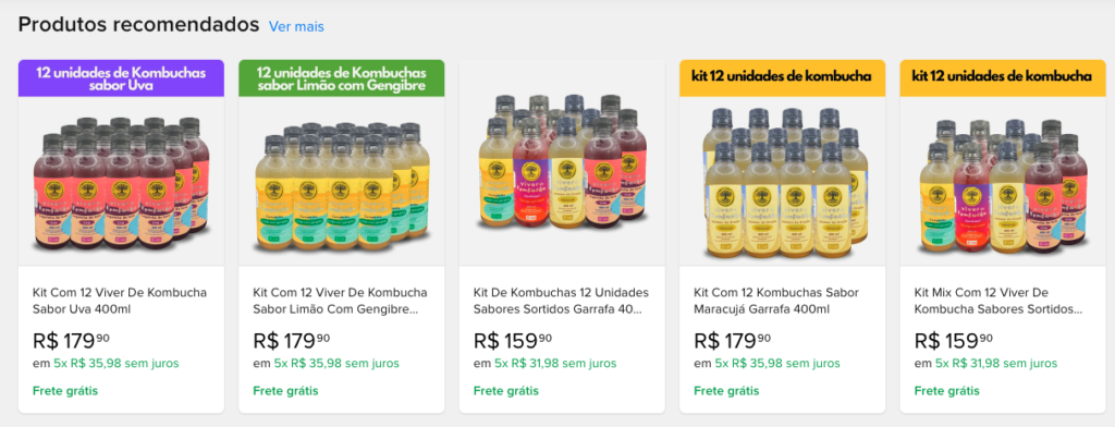 Compre sua kombucha pronta no mercado livre