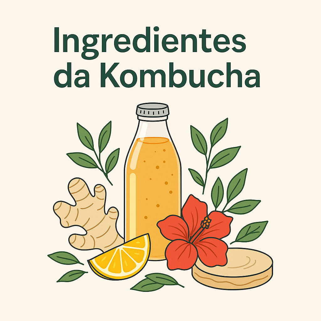 ingredientes da kombucha